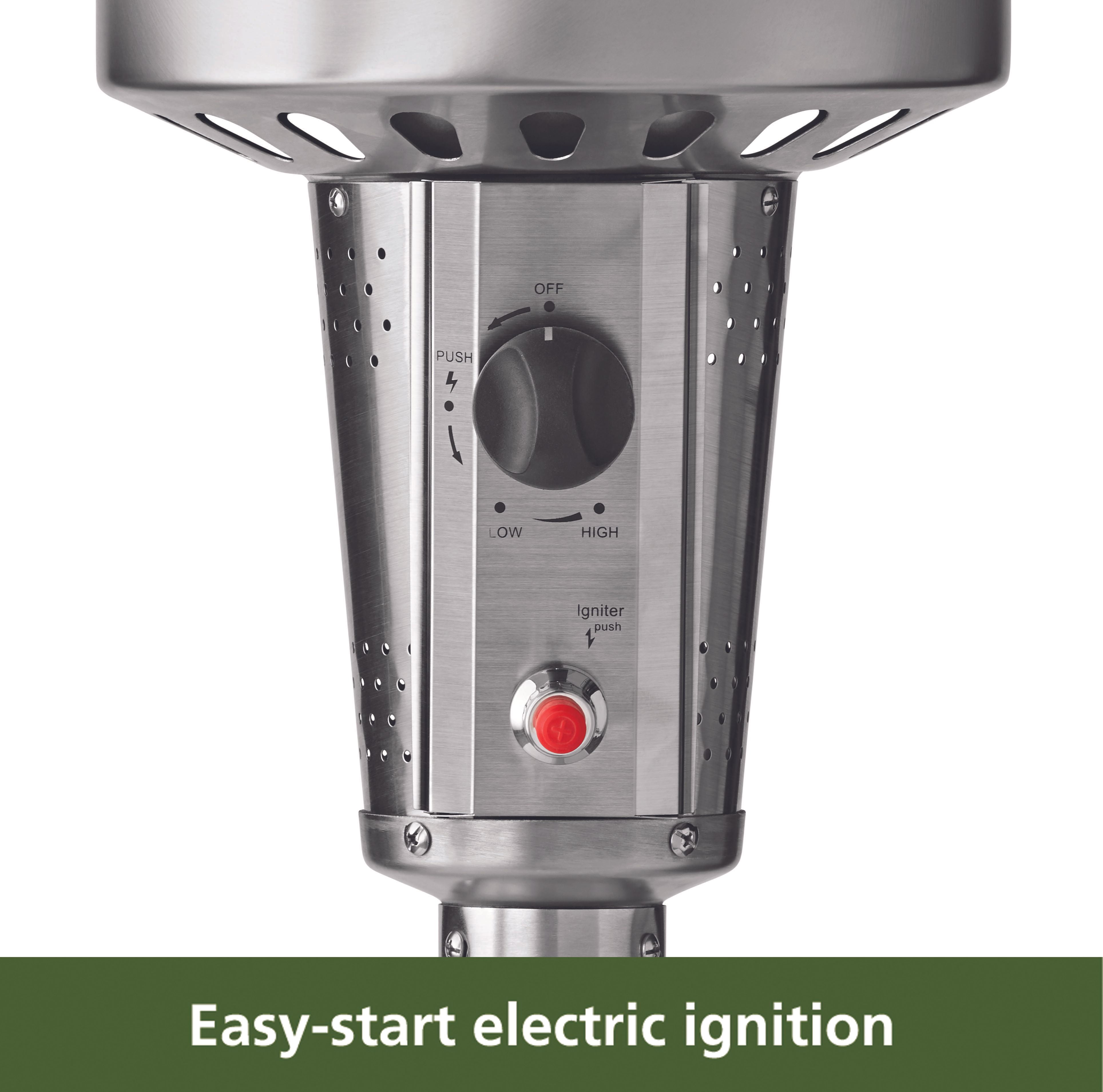 Mainstays Large Stainless Steel Patio Heater - Walmart.com