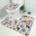 thumbnail image 2 of Dachshunds Tropical Beach Bathroom Rugs Sets 3 Piece,Toilet Cover Set,Absorbent Non Slip Bathroom Mats Sets with U-Shaped Contour Rug Toilet Rug Set, 2 of 5