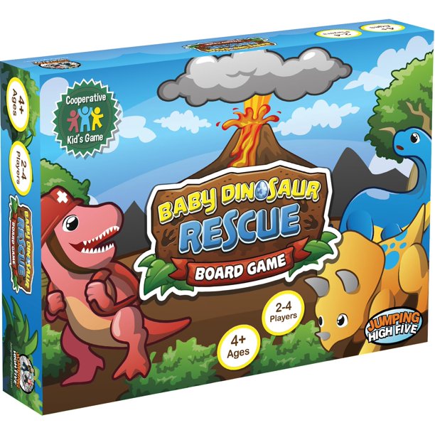Juego de mesa Jumping High Fives Baby Dinosaur Rescue Kids 4+