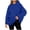Blue plus size hoodie with pocket a1, variant on Women Plus Size Fall Winter Hooded Pullover Tops Casual Loose Sweatshirts Solid Long Sleeve Hoodie Travel Vacation Outfits, Purple 2XL