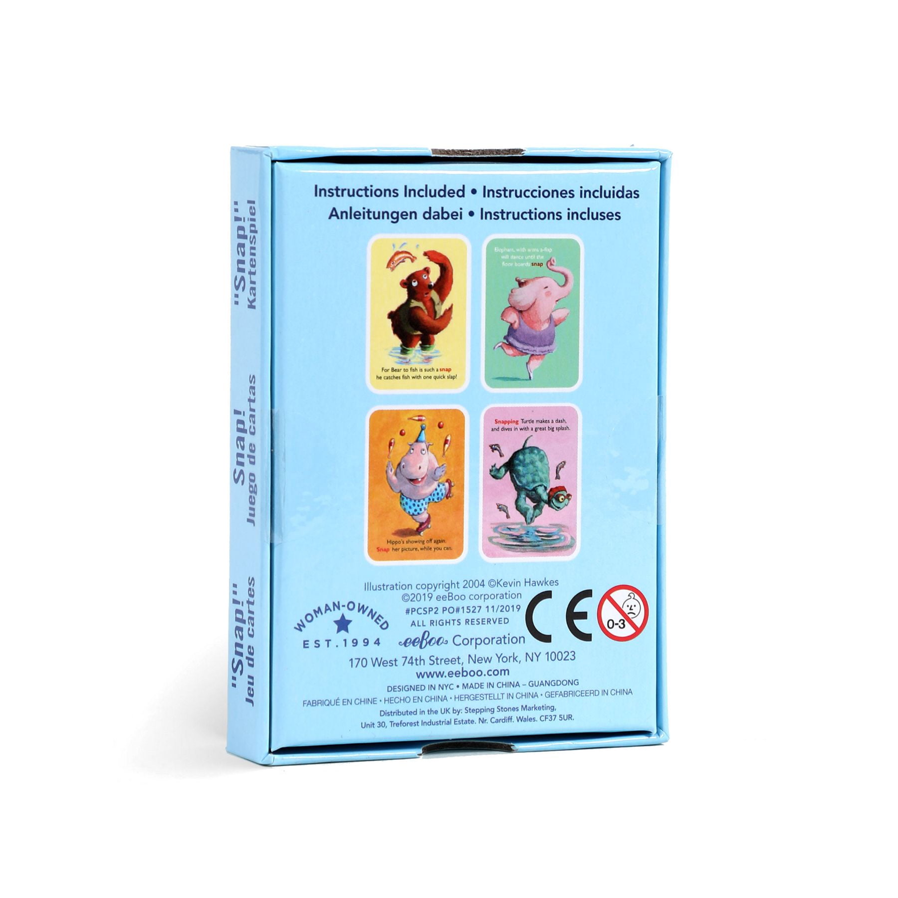 eeBoo Snap Playing Card Game with Rhymes