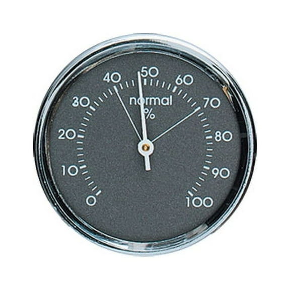 Hokco Analog Hygrometer 1.75 in. Chrome Metal Bezel