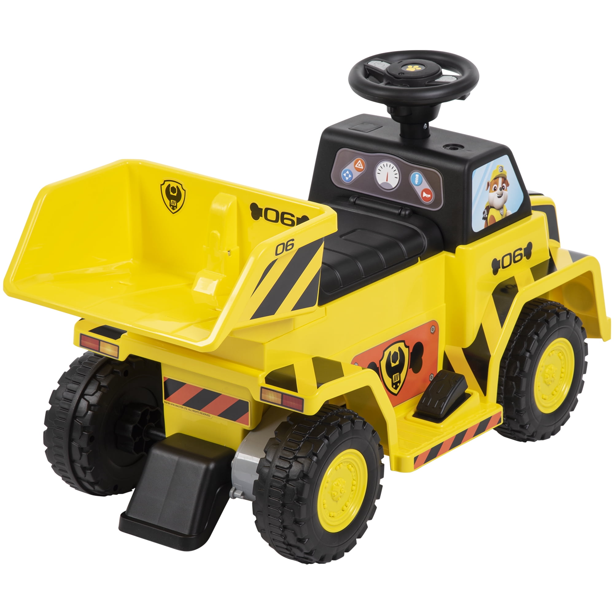 6V Huffy Paw Patrol Rubble Ride-On Quad, Toddlers Ages 1.5+ Years, 2MPH
