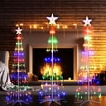 thumbnail image 6 of 3 Pack LED Plug-In Christmas Tree Light Decorations, Multicolor Christmas Decor with Star Toppers, 4ft 5ft 6ft, 6 of 8