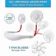 thumbnail image 3 of Neck Portable Sports Fans Hands Free Mini USB Rechargeable Headphones Design Portable Small White, 3 of 4