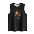 thumbnail image 3 of Summer Tank Tops for Women Casual Crewneck Sleeveless Shirts Pickleball Graphic Tees Loose Fit T Shirt Casual Blouse, 3 of 4