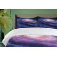 thumbnail image 4 of Ambesonne Galaxy Duvet Cover Sets, Nebula in Outer Space, 2-Queen, Mauve Blue, 4 of 6