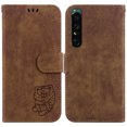 thumbnail image 2 of Compatible with Sony Xperia 1 IV Embossed Cute Tiger Flip Folio Wallet Case Card Pocket Holder Cover, 2 of 5