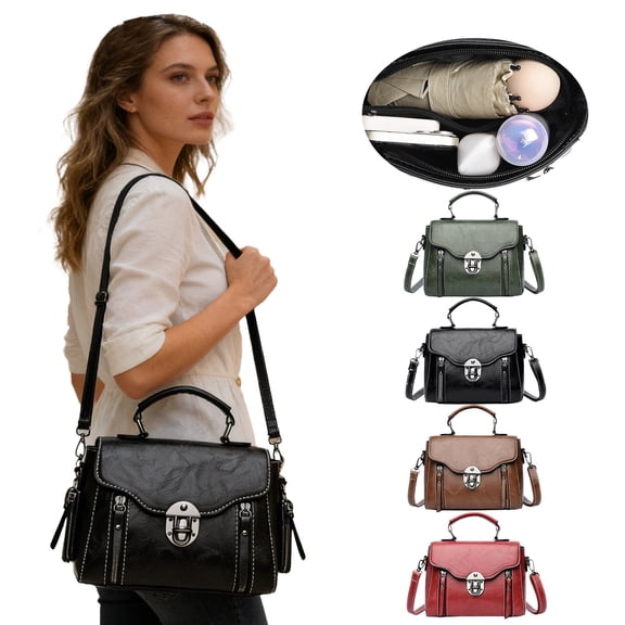 Crossbody Bag,Multi Pocket Adjustable Strap,Chest Bag,Durable Fabric Bag for Daily Use Workout Errands Hands Free Storage(Black)