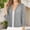 Gray, variant on Vinsonshop Womens Lace Floral Bolero Shrugs 3/4 Sleeve Open Front Cropped Cardigan Lightweight Sheer Evening Dress Cover Up Tops Beige L