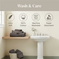 thumbnail image 4 of Modern Threads Oxford 6-Piece Yarn Dyed Adult Cotton Bath Towel Set, Gray, 4 of 7