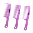 thumbnail image 4 of Tachiuwa 3 Pcs/Set Hairdressing Salon Anti-static handle wide Tooth Hair Comb, 4 of 9