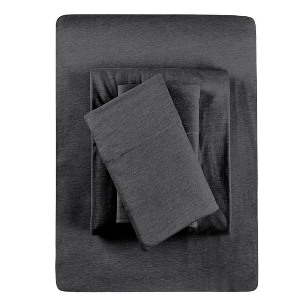 EnvioHome Quality Knit 100 Cotton Jersey Bed Sheet Set Deep Pocket Fitted Sheet Set Walmart.ca