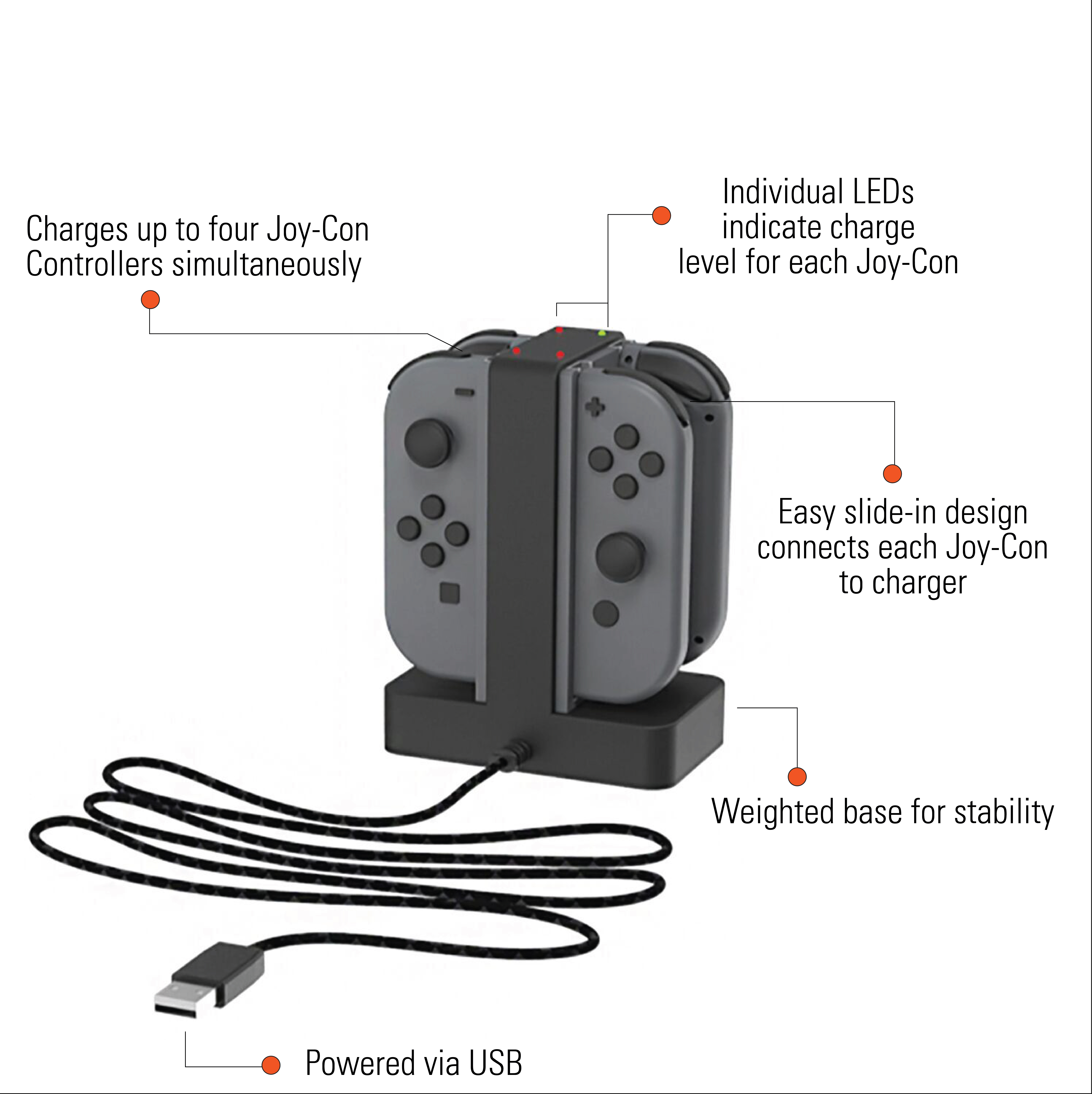 PowerA Joy-Con Charging Dock for Nintendo Switch photo 2