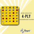 thumbnail image 4 of Cartones de Bingo Regal en Paquete de 8 con Ventanas Deslizantes, Color Amarillo, 4 of 7