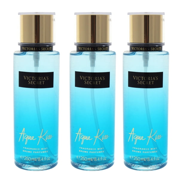 Perfume Victoria's Secret Aqua Kiss Mist, 250 ml, paquete de 3