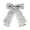 thumbnail image 3 of Unique Bargains 1 Pc Hair Barrettes Fashion Ink Wash Print Bow Hair Clip Blue, 3 of 5