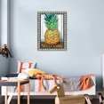thumbnail image 4 of Cuadros Decorativos Kit de pintura de diamante 5D DIY Piña Taladro redondo completo Pared de mosaico (B9290) Wdftyju embutido en tela, 4 of 9
