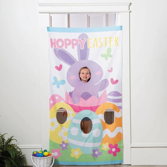 39" x 72" Easter Whimsy Polyester Photo Booth Backdrop Door Banner