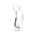 thumbnail image 4 of FELTECHELECTR 3 llaveros con forma de pie, llaveros sencillos, colgantes decorativos para bolsos., 4 of 6