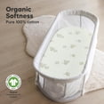 thumbnail image 2 of Sábanas de capazo KeaBabies Soothe, 100% algodón, paquete de 2 (Elly), 2 of 9