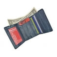thumbnail image 3 of Men's Waterproof Eel Skin Slim Credit Card ID Holder Trifold Wallet (Grey), 3 of 6