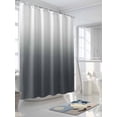 thumbnail image 3 of Boanket Polyester Fabric Grey Ombre Shower Curtain, Farmhouse Gradient Modern Abstract Art Waterproof Bathtub Curtain Bathroom Decor Set with Hooks 54 x 78 Inches,, 3 of 6
