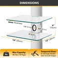 thumbnail image 5 of CondoMounts Floating Shelves Fits Holds 40lbs White, 5 of 8