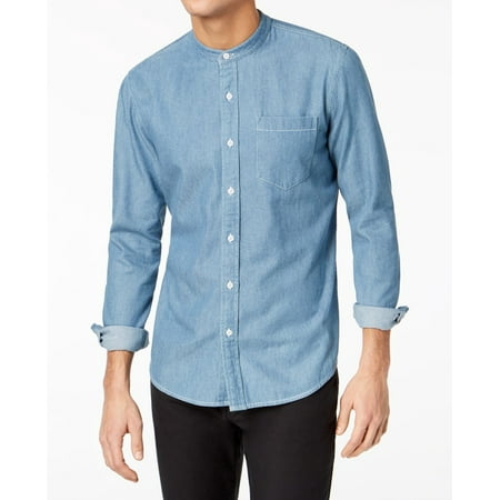 men's denim button down shirts