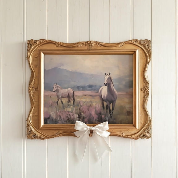 Pink Horse Wall Art Print Girly Western Bedroom Decor Boho Cowgirl Aesthetic Artwork Pastel Equestrian Nursery Wall Decor Equestrian Poster, Unframed Poster Size 8x12 F03.1.15l1210