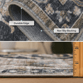thumbnail image 5 of ReaLife Machine Washable Rug - Stain Resistant, Non-Shed - Eco-Friendly, Padded, Family & Pet Friendly - Made from Premium Recycled Fibers - Vintage Bohemian Medallion Brown Ivory - 7'6" x 9'6", 5 of 13