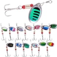thumbnail image 6 of Bright Fishing Spoon Baits With Double Vibrations Plates Depth Diving Action Enhances Fish Attraction, 6 of 7