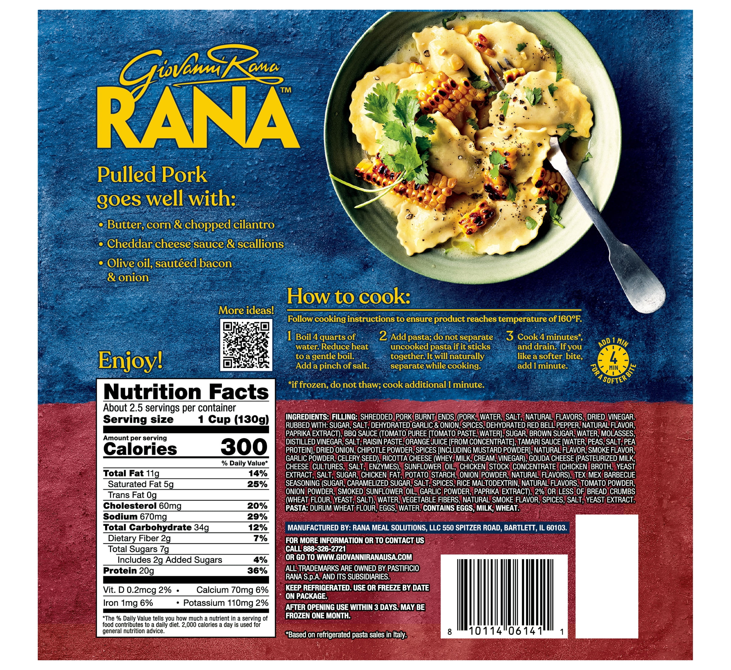 Rana BBQ Pulled Pork Ravioli 8oz