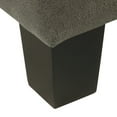 thumbnail image 6 of Cole Classics Square Storage Ottoman with Lift Off Top Faux Leather Gray: Upholstered Footstool, Wood Legs, Modern Design, 6 of 8