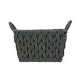 thumbnail image 6 of Better Homes & Gardens Medium Grey Woven Rope Decorative Storage Basket, 2 Pack, 6 of 14