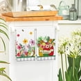 thumbnail image 4 of Watermelon Pineapple Coconut Summer Kitchen Towels Dish Towels, 18x26 Inch Spring Farmhouse Bees Flowers Decoration Hand Towels Set of 2, 4 of 6