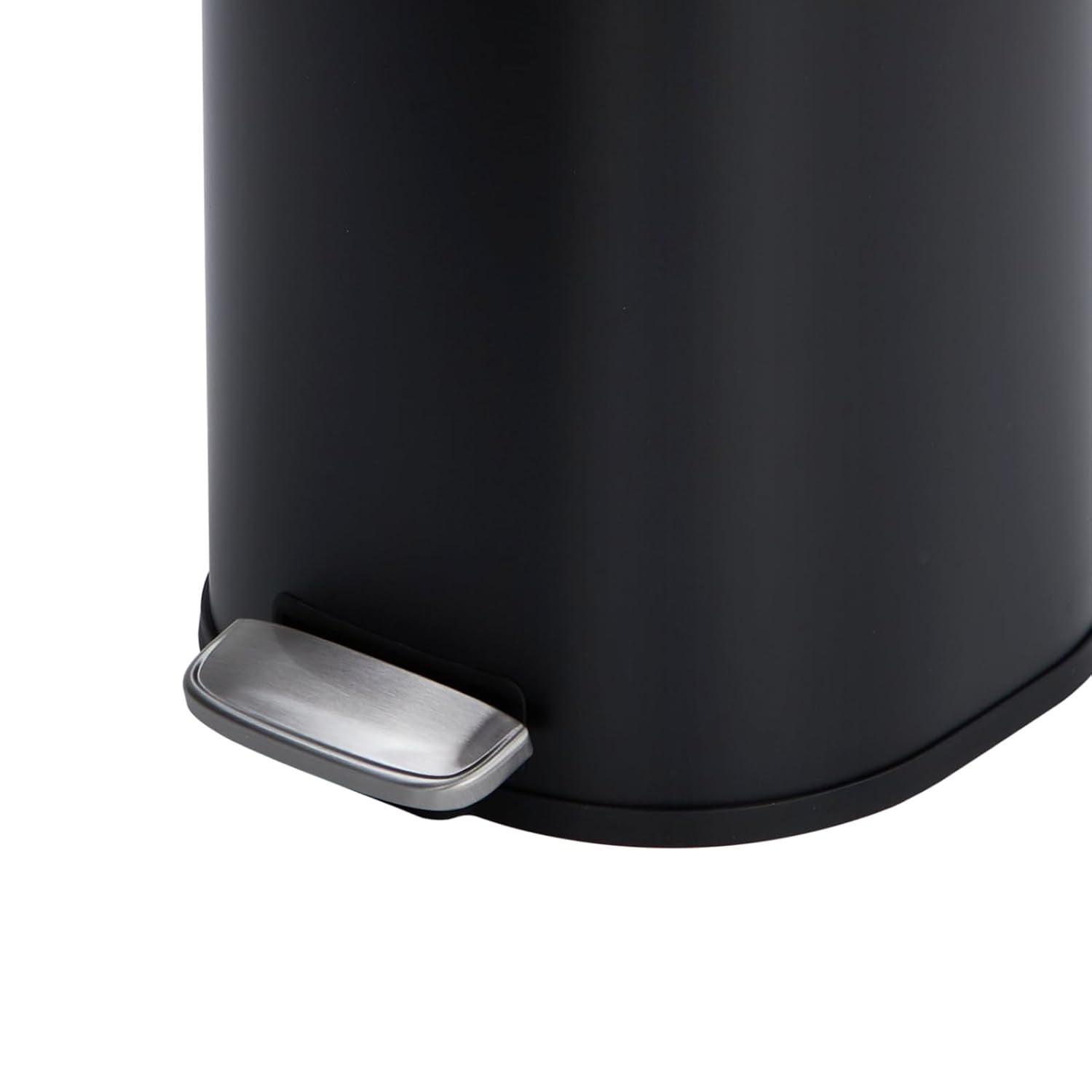 8 Gallon Kitchen Trash Can, 30 Liter Stainless Steel Garbage Bin Without Inner Bucket, Oval Step Recycling Bin with Soft-Close Lid for Dining Room, Bathroom, Home Office