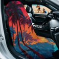 thumbnail image 3 of XYZCANDO Car Seat Towel Cover with Retro Palm Tree Design, Car Seat Protector for Beach Trips and Outdoor Workouts, 3 of 11