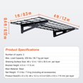 thumbnail image 3 of VEVOR Garage Storage Shelving, 2 Pack, 4 x 1 ft Heavy Duty Garage Shelves Wall Mounted, 400 lbs Load Capacity(Total) Garage Storage Rack Floating Shelves, Suitable for Shop, Shed, Garage Storage, 3 of 8