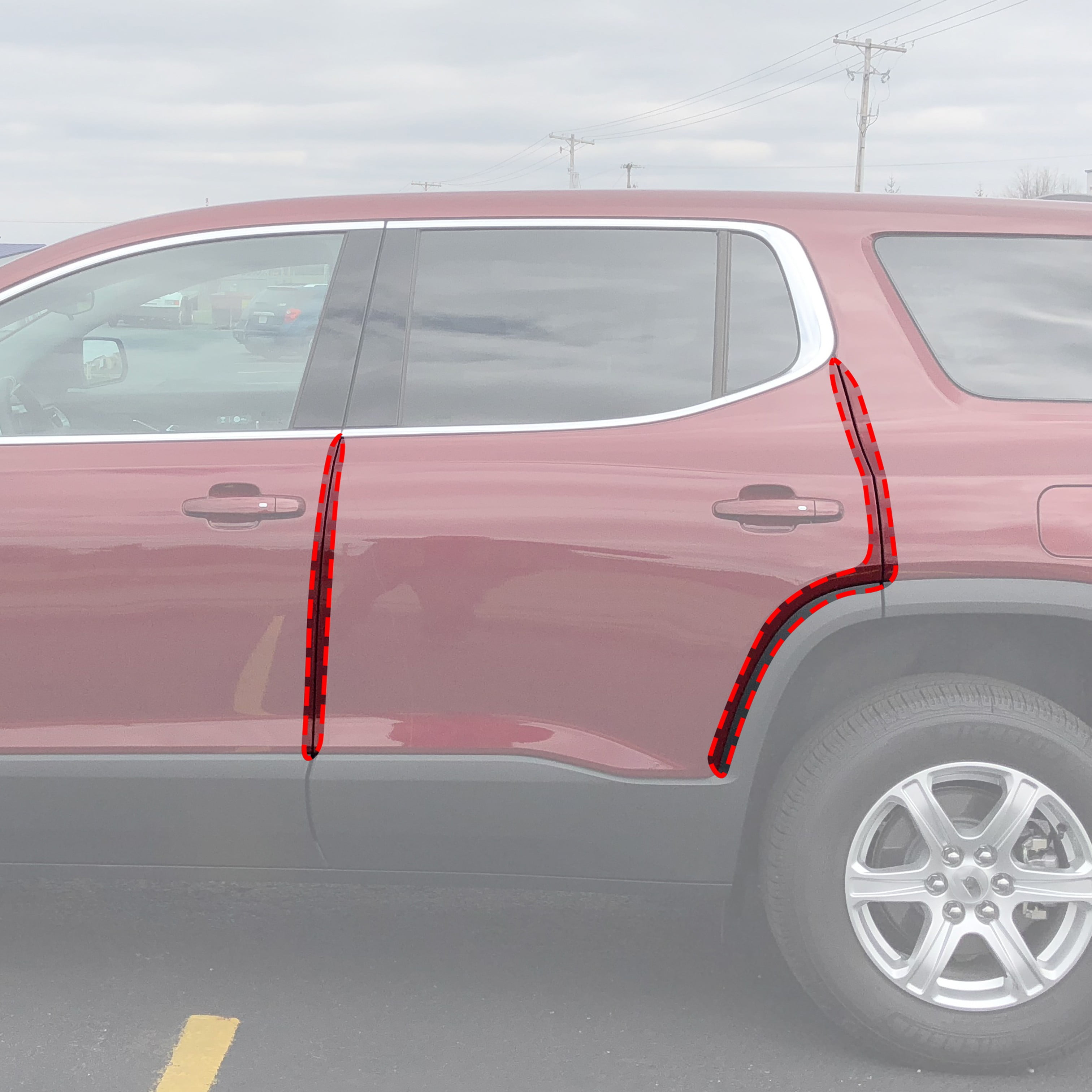 Red Hound Auto Door Edge Lip Guards 