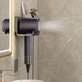 thumbnail image 4 of Soporte para secador de pelo, estante de almacenamiento para baño, estante para secador de pelo, soporte montado en la pared, estante para bañera, estante de almacenamiento, organizador de h, 4 of 5
