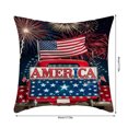 thumbnail image 2 of Memorial Day Decorations Pillow Cases, America Flag Double Sides Print Cushion Cover for Bed Sofa Cartoons Tetragonum Couch Pillow Cover, 2 of 5