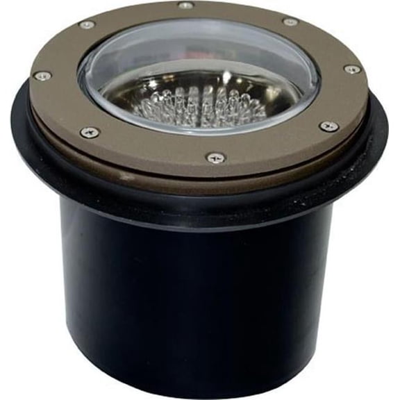 Dabmar Lighting LV306-L4-RGBW-BZ 12V 2-Pin LED 4W RGBW Powder Coated In-Ground Cast Aluminium Well Light, Bronze