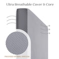 thumbnail image 3 of Delta Children Twinkle Galaxy Breathable Crib Mattress and Toddler Mattress - Breathable Cover and Fiber Core, Machine Washable Cover, Waterproof, 7 Year Warranty, A, 3 of 10