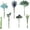 Navy & Dusty Blue, variant on Artificial Greenery Stems Box Set, 25pcs with 4 Kinds of Faux Greenery Flowers Picks for DIY Bridal Bouquets Wedding Floral Arrangement Table Centerpieces, Tender Green & Sage Green