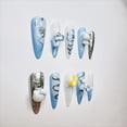 thumbnail image 4 of Pure Handmade Press on nails, JC Press On Nails Kit , Short Length Nail Press Ons, Durable, Easy Application, Stylish Impress Press On Nails,Perfect for Daily Wear & Special Occasions（E21 M）, 4 of 5