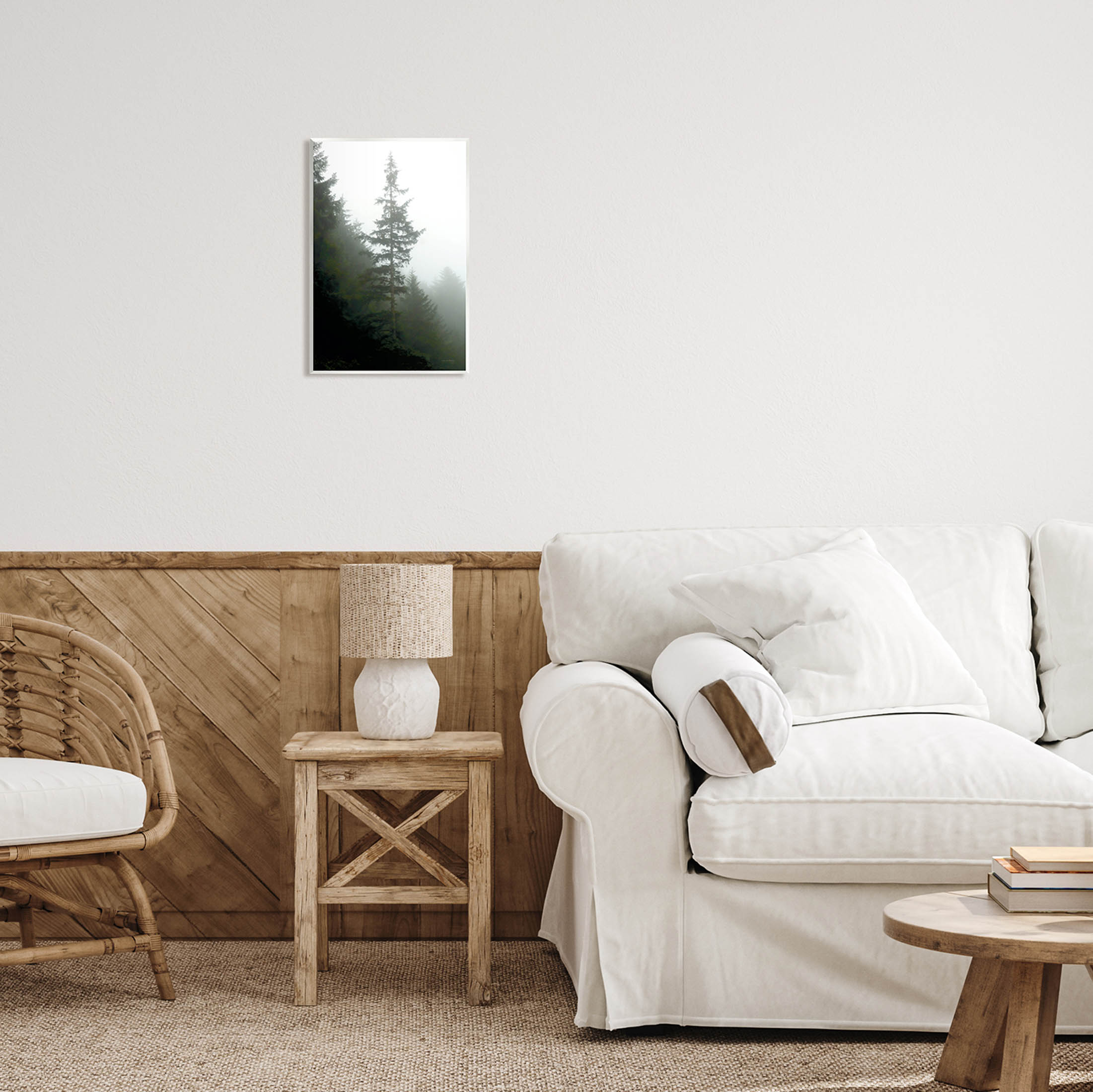 Stupell Industries Majestic Pine Foggy Forest Photograph Unframed Art Print Wall Art, Design by Debra Van Swearingen