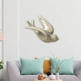thumbnail image 4 of simhoa Ceramic Hanging Swallows Birds Wall Decor 3D European Retro Sculpture for Living Dining Room L, 4 of 7