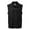 Black, variant on Mens Casual Sports Vest Multi Pocket Fishing Vest Solid Color Zipper Cardigan Fishing Jacket,Tank Tops Men,L