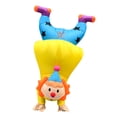 thumbnail image 2 of Adult Festival Inverted Clown Inflatable Dress Up Ball COS Props Activity Play Circus Style,Height 59"–74.8",Yellow, 2 of 7